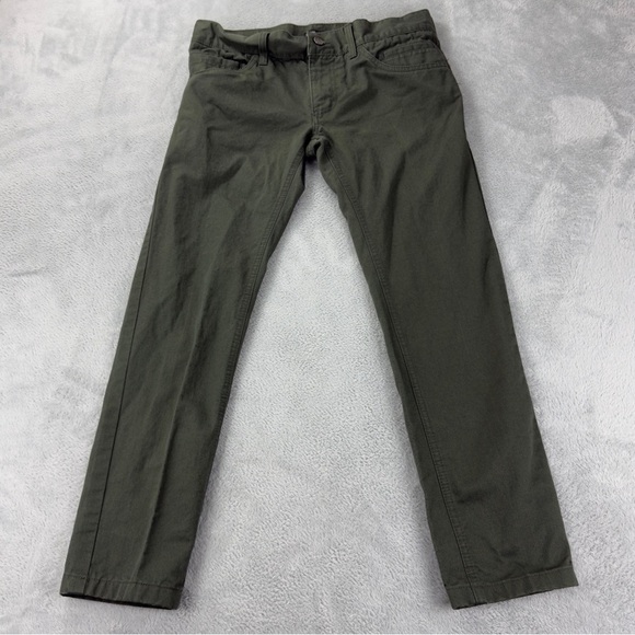 Dolce Gabbana Green Slim Pants Men's Size 48 IT